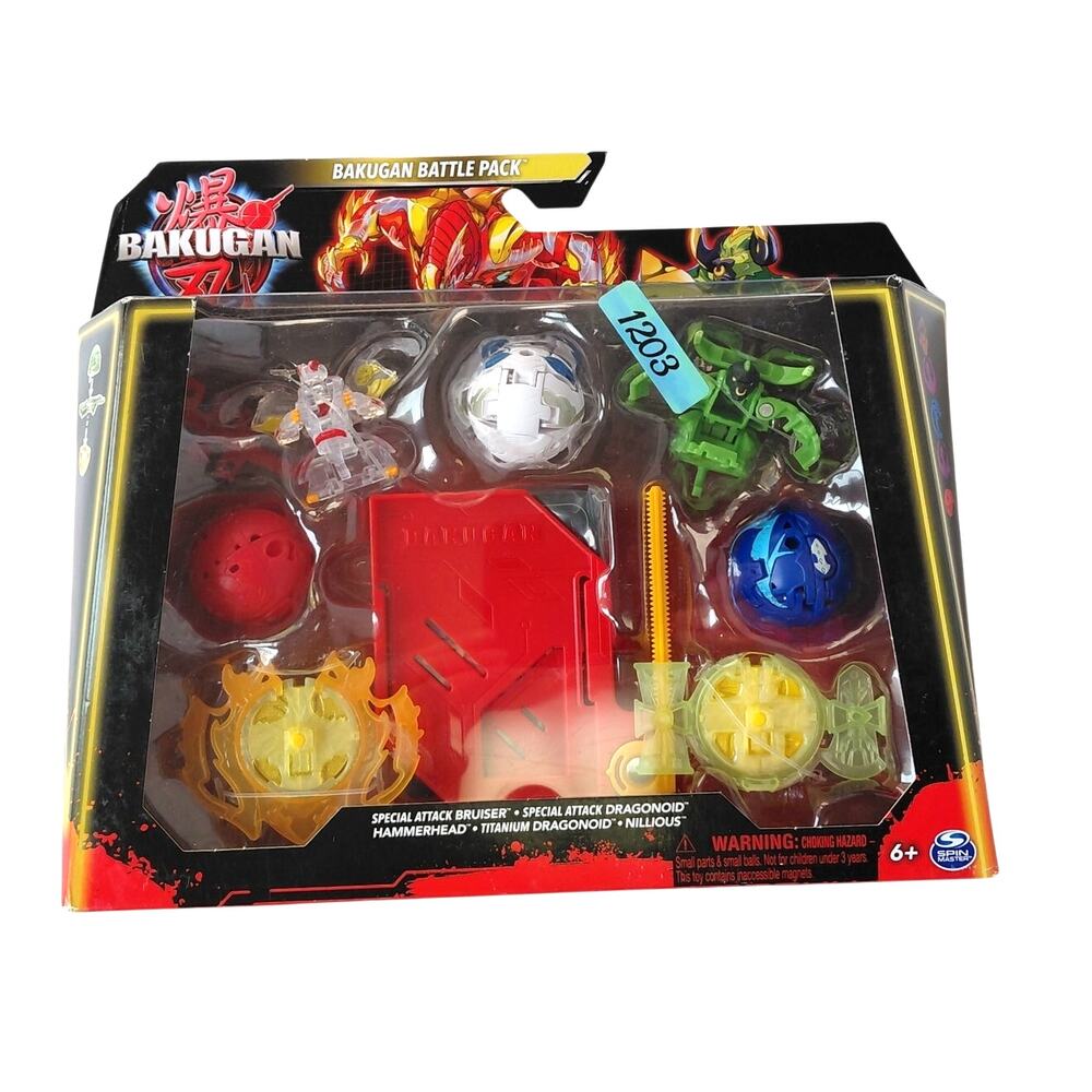 NIB Bakugan Battle Pack Special Attack 5-Figure Set Dragonoid Bruiser